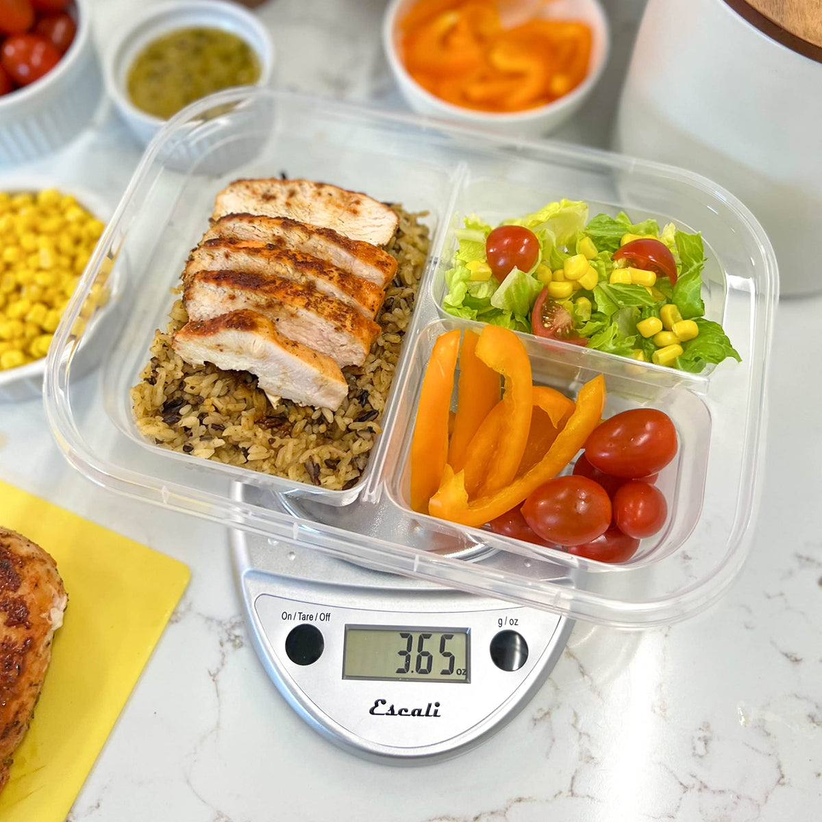 Escali Primo Digital Food Scale Multi-Functional Kitchen Scale and Baking Scale for Precise Weight Measuring and Portion Control, 8.5 x 6 x 1.5 inches, Chrome ๐ All In One Marketplace Canada