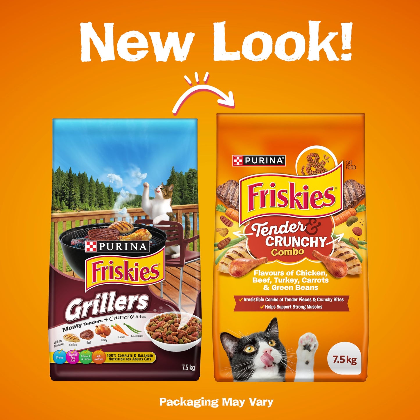 Friskies Grillers Tenders & Crunchy Bites Dry Cat Food - 7.5 kg Bag ๐ All In One Marketplace Canada
