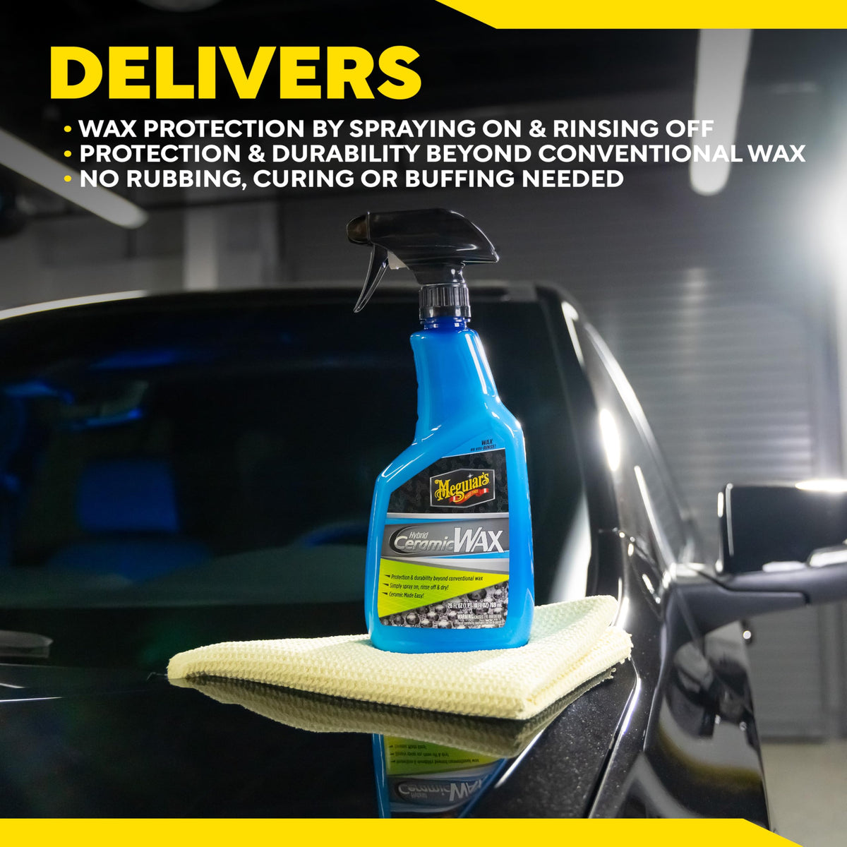 Meguiar's Hybrid Ceramic Wax - Easy to Use Ceramic Wax Protection, 768mL - G190526C π All In One Marketplace Canada