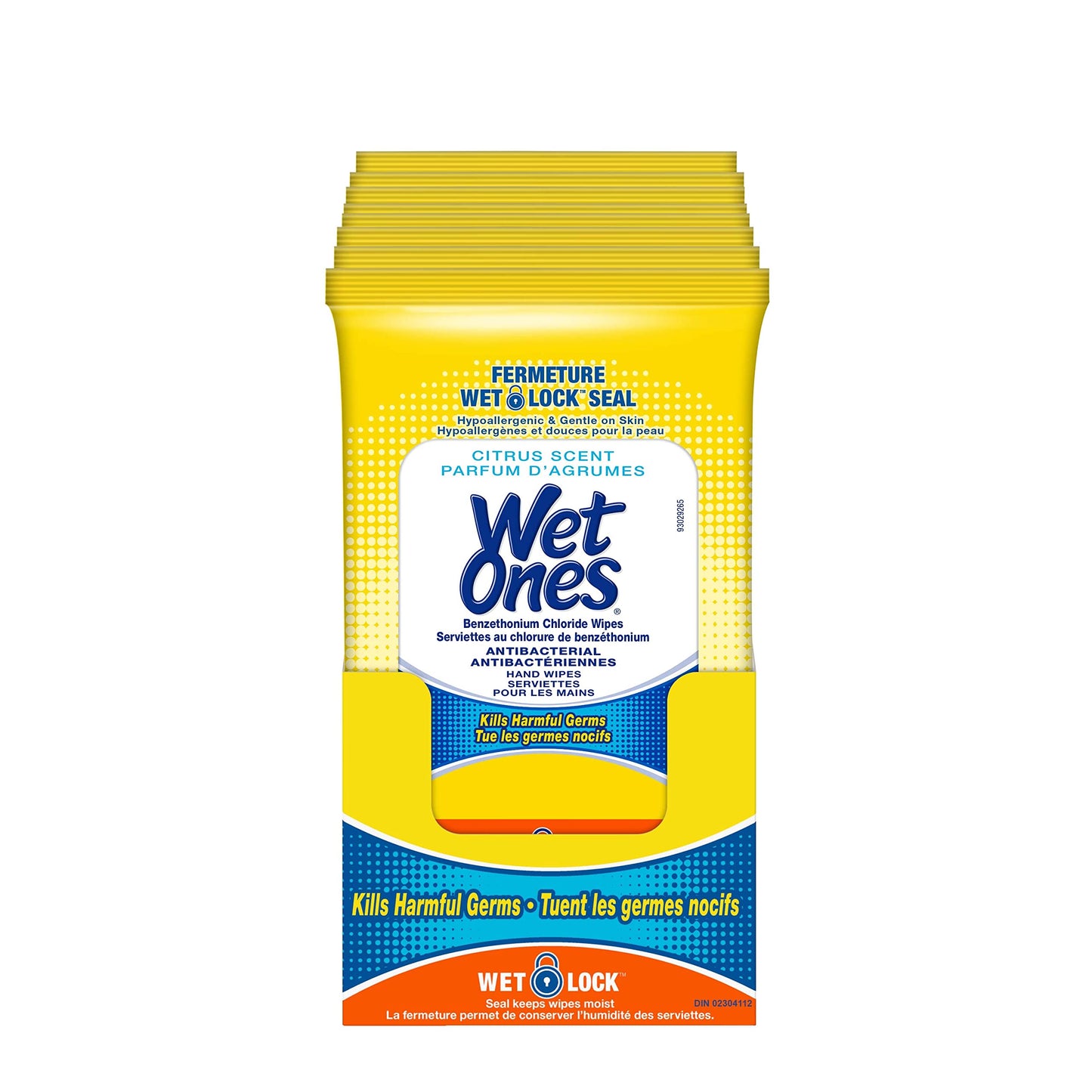 Wet Ones Antibacterial Hand Wipes, Citrus Scent, Wet Wipes, 20 Count (Pack of 10) ๐ All In One Marketplace Canada