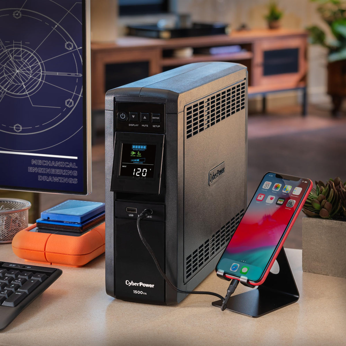 CyberPower CP1500PFCLCD PFC Sinewave UPS System, 1500VA/1000W, 12 Outlets, AVR, Mini Tower, Black ๐ All In One Marketplace Canada