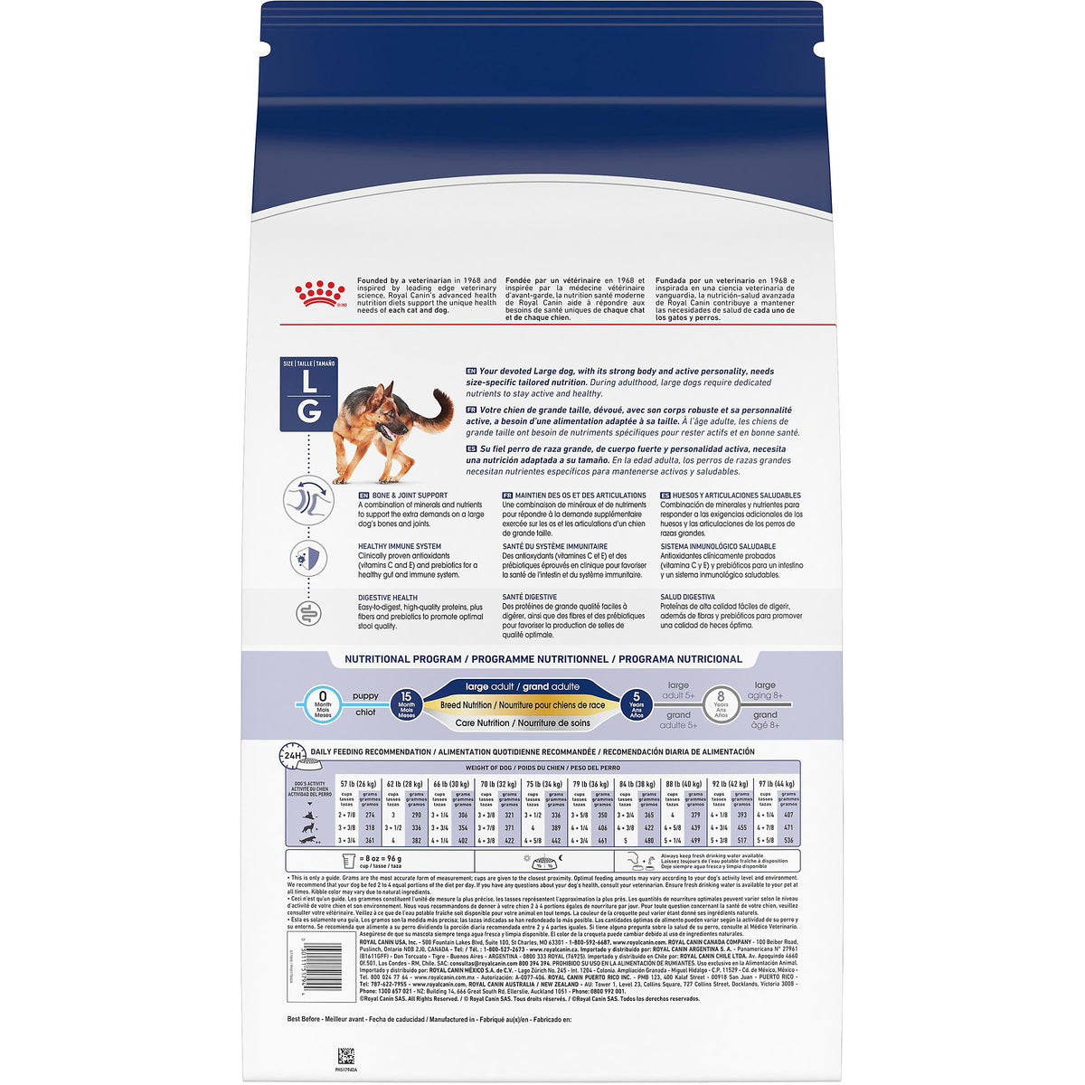 Royal Canin Large Breed Adult Dry Dog Food, 30 lb Bag ๐ All In One Marketplace Canada