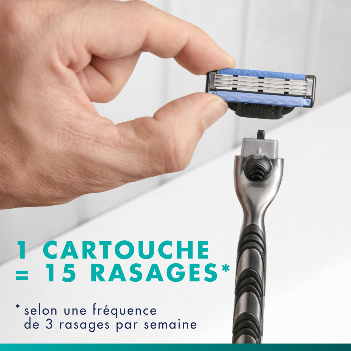 Gillette Men's Razor Blade Refills, 13 Mach3 Cartridges + 2 Mach3 Turbo Cartridges Blue, Total Pack of 15 ๐ All In One Marketplace Canada