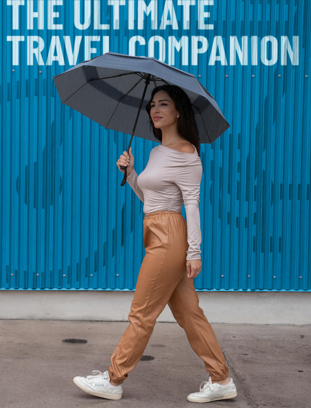 Repel Windproof Travel Umbrella - Compact & Withstands Winds up to 100MPH, Strongest Premium Auto Folding Umbrella for Rain and Sun - Durable, Light & Portable for Women & Men, Fits Backpack & Cars ๐ All In One Marketplace Canada