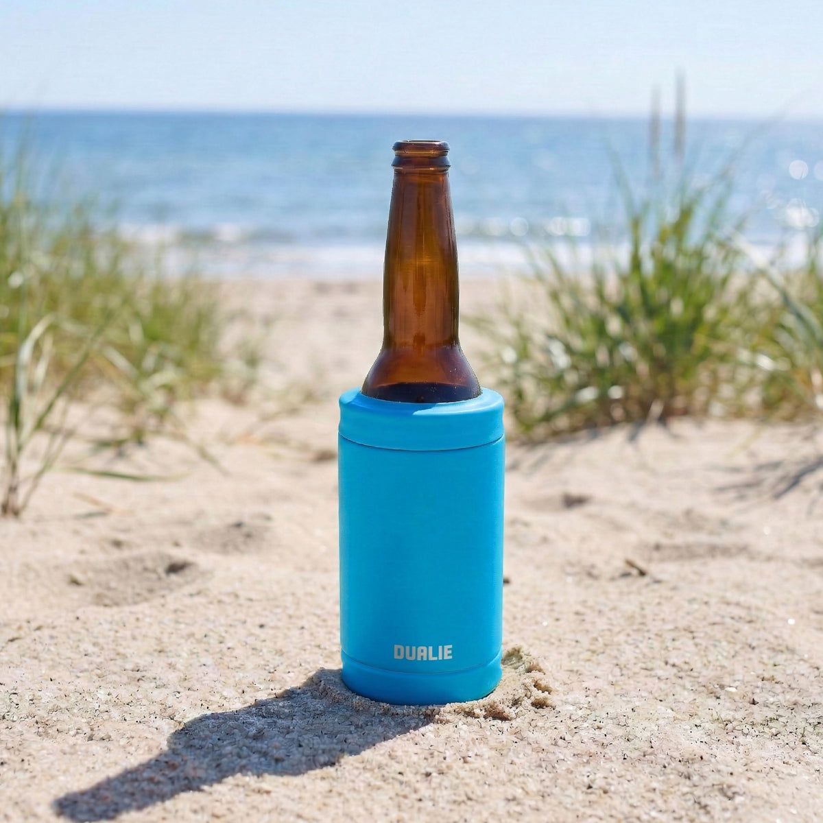 DUALIE 3 in 1 Insulated Can Cooler - Universal Size for 12 oz Cans, Slim Cans, and Bottles - Glacier ๐ All In One Marketplace Canada