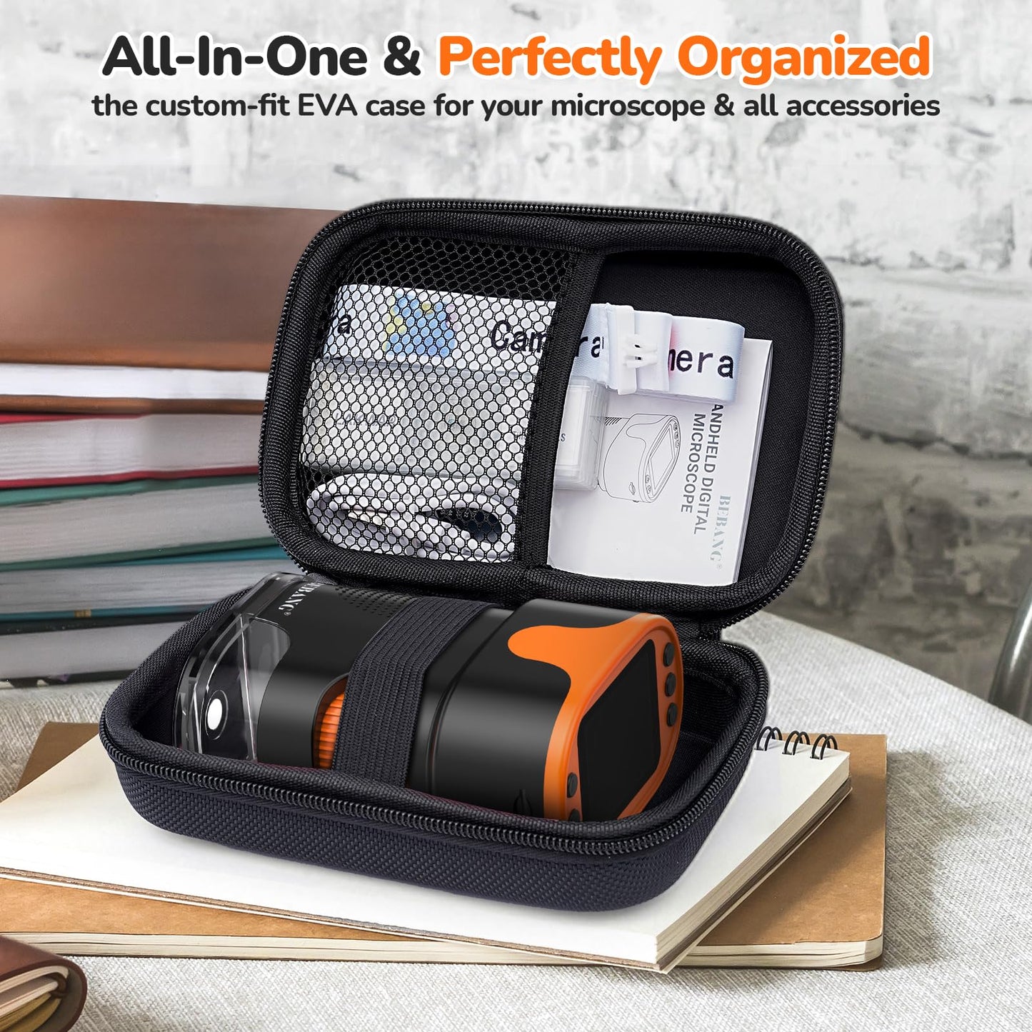 1000X Handheld Digital Microscope for Kids - 4K 2.0" Screen, Rechargeable Mini Labster Portable Pocket Scope, Includes Slides Kit - Science Gadget Edu Boy Girls Gift Ages 4-12 ๐ All In One Marketplace Canada
