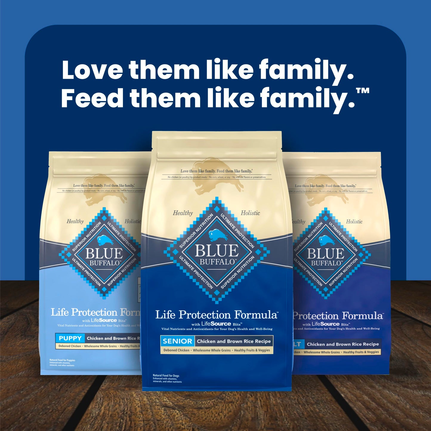Blue Buffalo Life Protection Formula Chicken & Brown Rice Senior Dry Dog Food, Supports Immunity with Antioxidant-Rich LifeSource Bits, Promotes Healthy Muscle Development, Skin & Coat, 11.7kg/26lbs ๐ All In One Marketplace Canada
