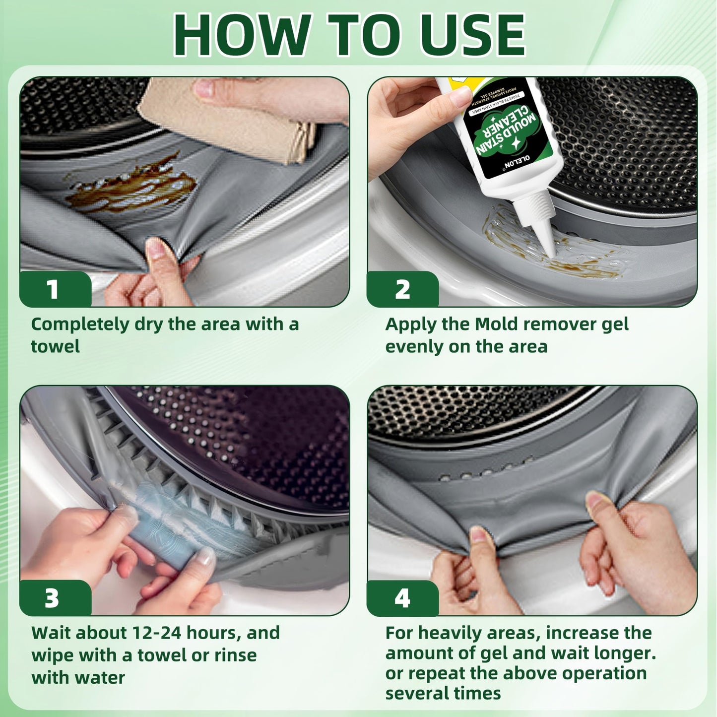 Mold Remover Gel for Washing Machine Cleaner and Tile Grout Cleaner š All In One Marketplace Canada