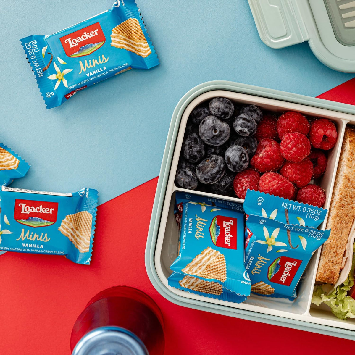 Loacker Minis Variety Pack | Assorted Crispy Wafer Cookies - Hazelnut, Chocolate, and Vanilla Cream Filling | 30% Less Sugar | Non-GMO | Sustainably Sourced Ingredients | 10g/0.35oz β 40 Count, Individually Wrapped π All In One Marketplace Canada