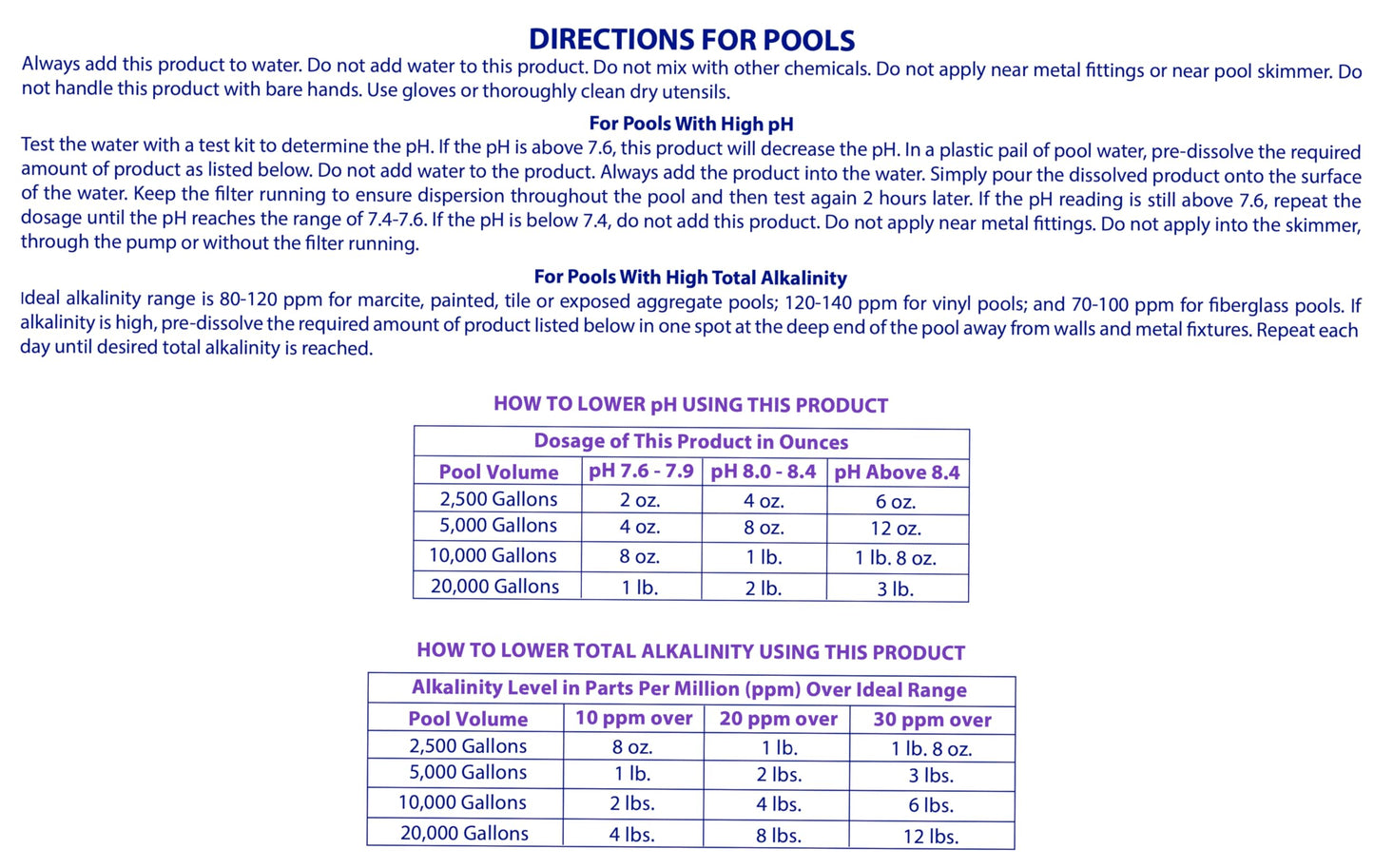 Robelle 6-Pounds Premium pH Down for Pools, Concentrated Sodium Bisulfate, Made in USA ๐ All In One Marketplace Canada