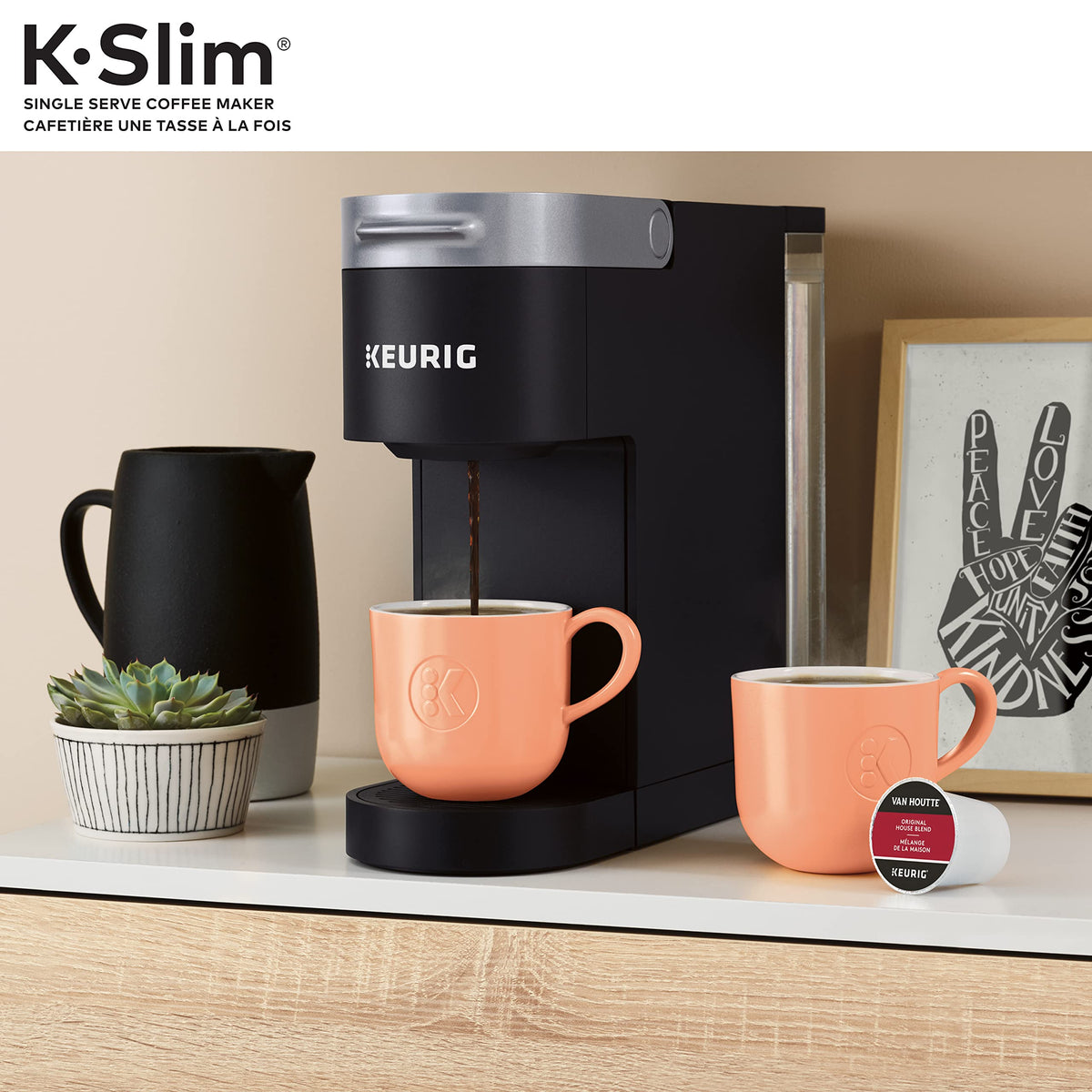 Keurig K-Slim Single Serve K-Cup Pod Coffee Maker, Featuring Simple Push Button Controls And MultiStream Technology, Black ๐ All In One Marketplace Canada