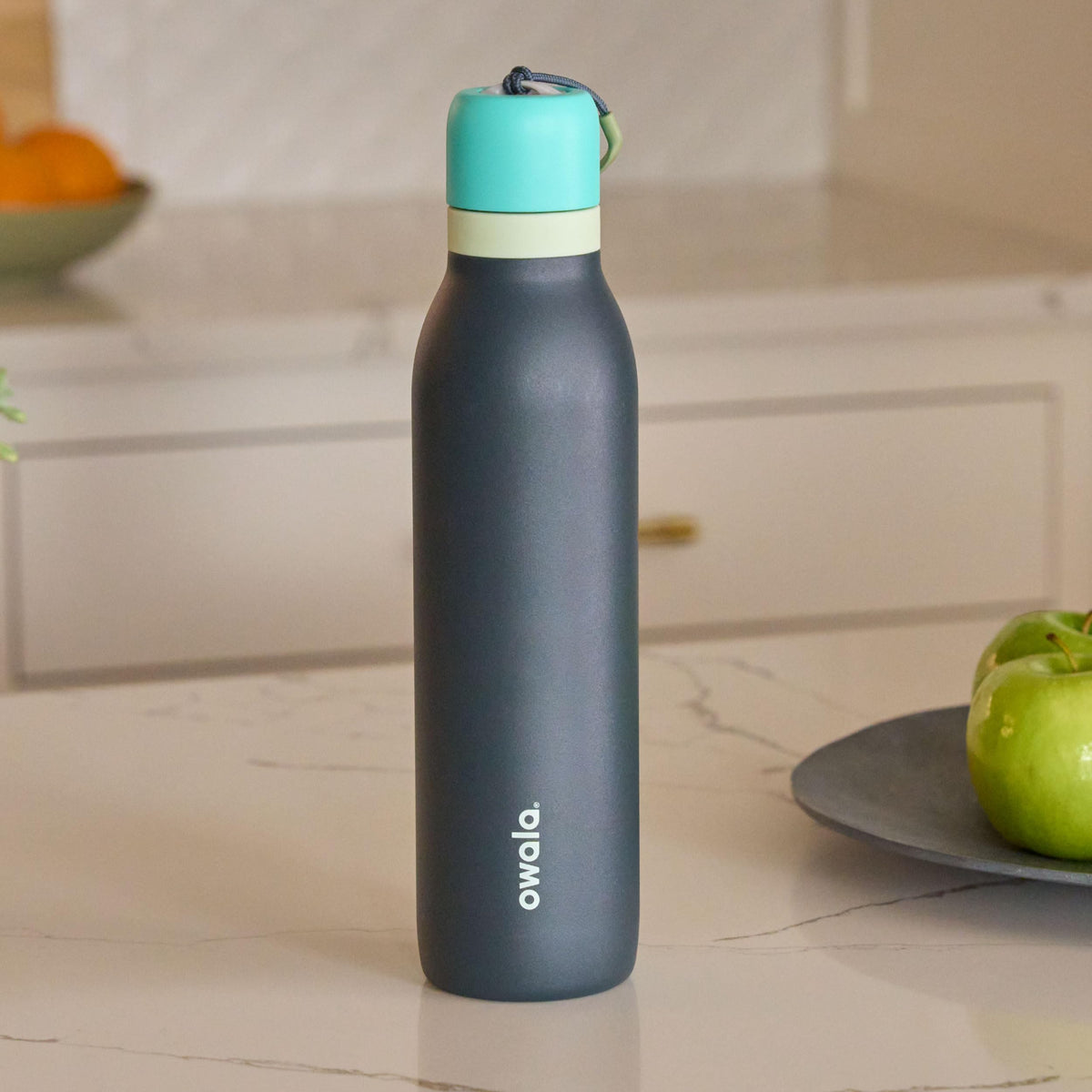 Owala FreeSip Twist Insulated Stainless Steel Water Bottle with Straw for Sports and Travel, BPA-Free, 24-oz, Blue/Grey (Foggy Tide) ๐ All In One Marketplace Canada