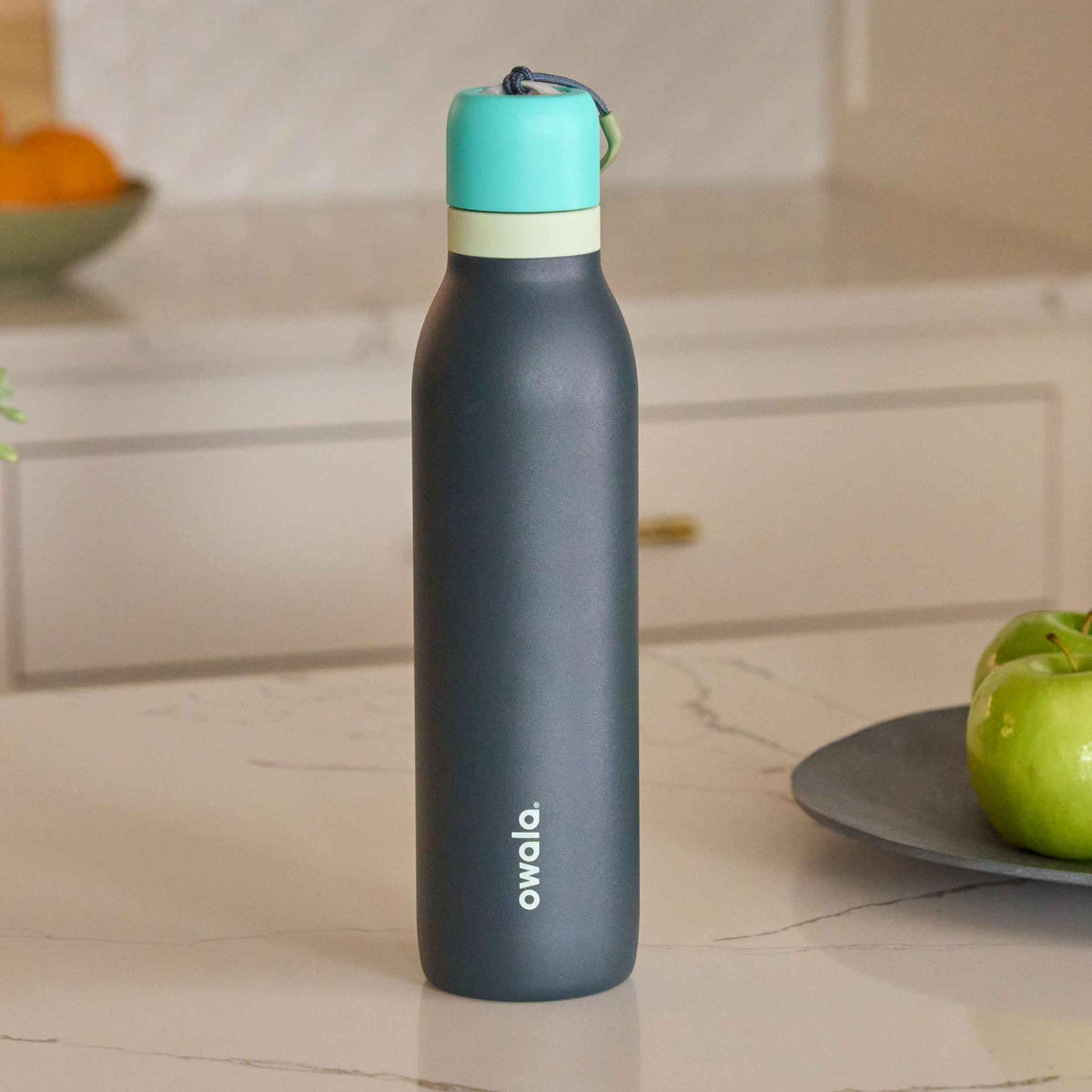 Owala FreeSip Twist Insulated Stainless Steel Water Bottle with Straw for Sports and Travel, BPA-Free, 24-oz, Blue/Grey (Foggy Tide) ๐ All In One Marketplace Canada