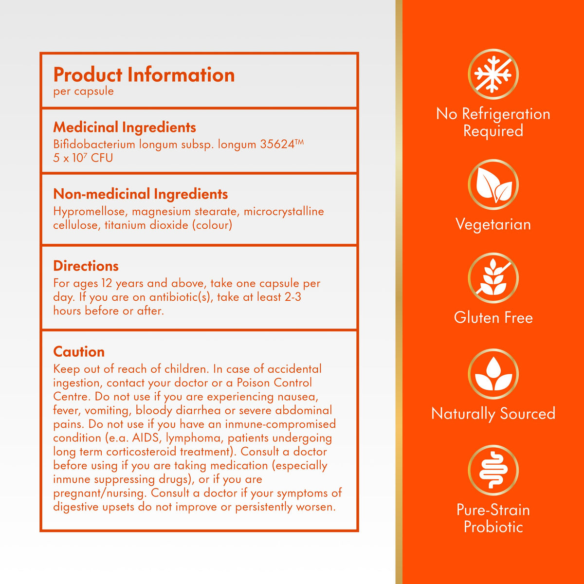 Align Probiotic Digestive Support Advanced Capsules for Woman and Men, Helps Relieve Symptoms of Irritable Bowel Syndrome (IBS) such as Bloating, Gas, and Abdominal Discomfort, 42 Capsules ๐ All In One Marketplace Canada