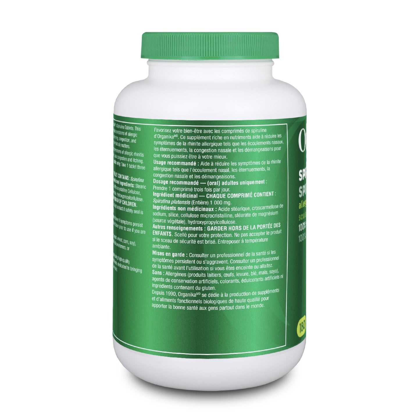 Organika Spirulina 180 Tabs ๐ All In One Marketplace Canada