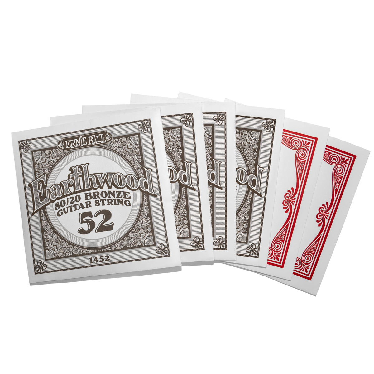 Ernie Ball Earthwood 80/20 Bronze Light Acoustic Guitar Strings 4 pack - 11-52 Gauge (P02404) ๐ All In One Marketplace Canada