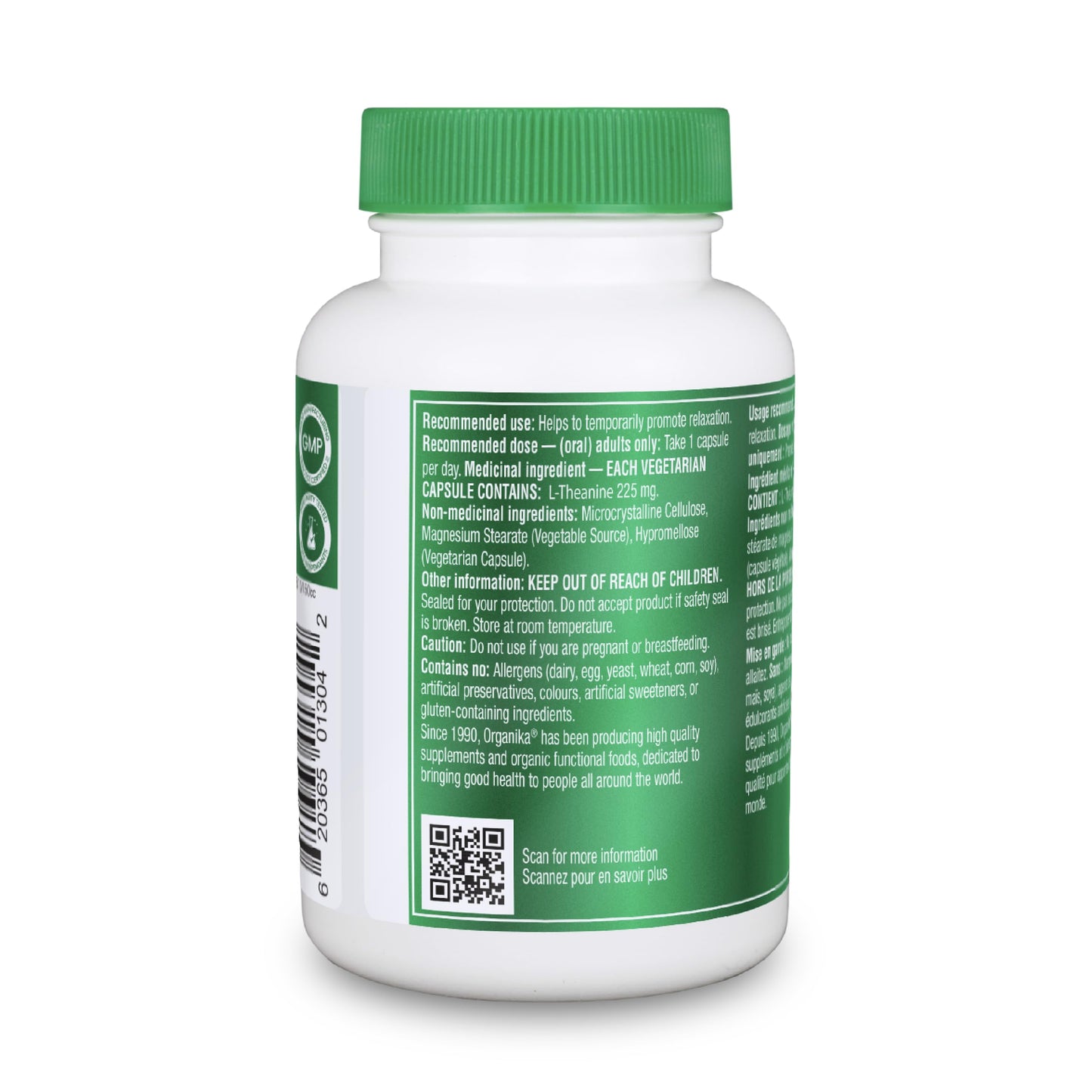 Organika L-Theanine 90 Vcaps ๐ All In One Marketplace Canada