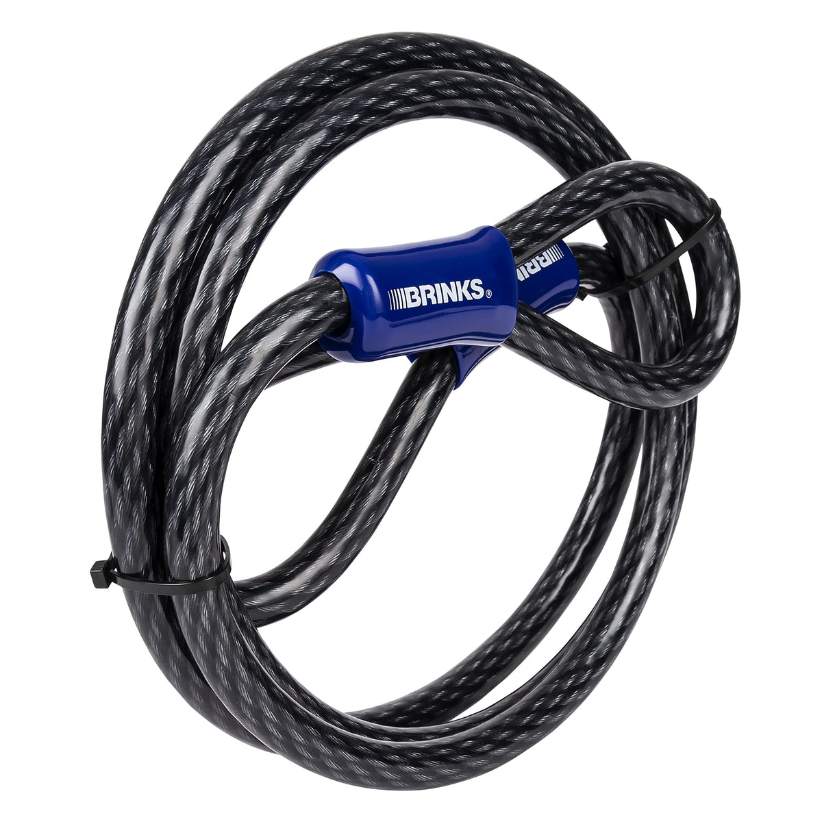 BRINKS - 7 ft x 5/8" Commercial Steel Braided Loop Cable - Heavy Duty Vinyl Wrap for Corrosion Protection ๐ All In One Marketplace Canada