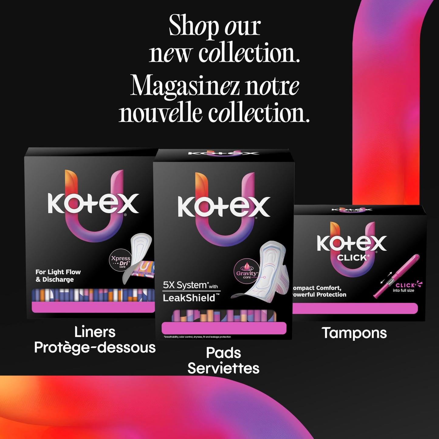 Kotex Overnight Maxi Pads with Wings, Extra Heavy Absorbency, 84 Count đ All In One Marketplace Canada