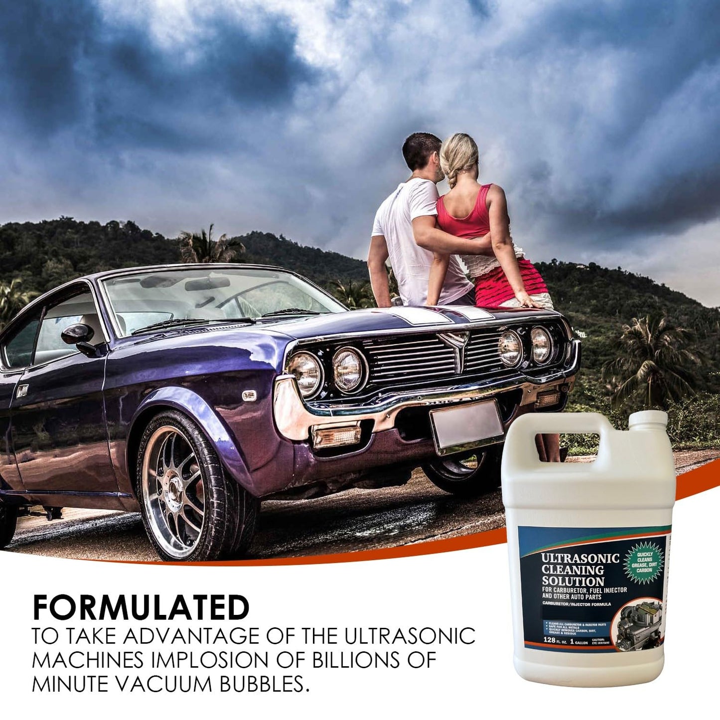 Ultrasonic Cleaner Solution for Carburetors and Engine Parts, Ultrasonic Cleaning Solution and Washing Compound for Ultrasonic and Immersion Washers - Concentrated (1 Gallon) ๐ All In One Marketplace Canada