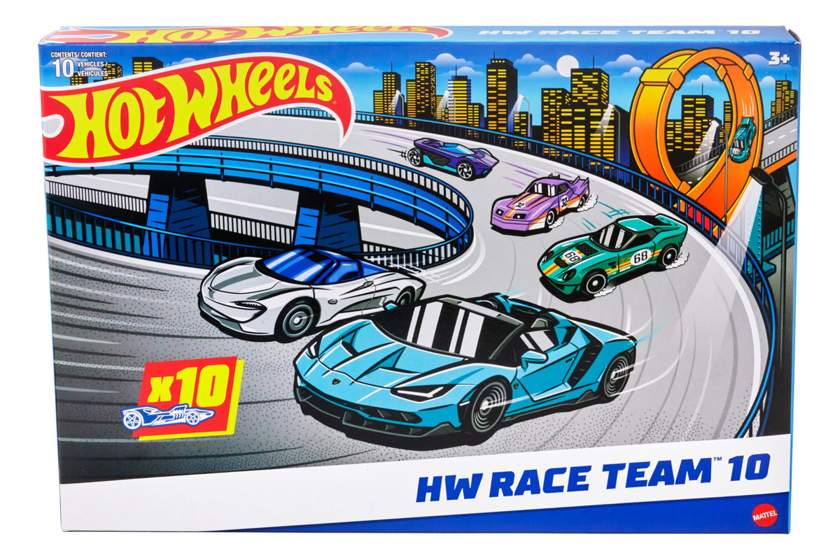 Hot Wheels 10-Pack of Toy Race Cars, Includes 1:64 Scale Corvette, Lamborghini, McLaren & Hot Wheels Originals ๐ All In One Marketplace Canada