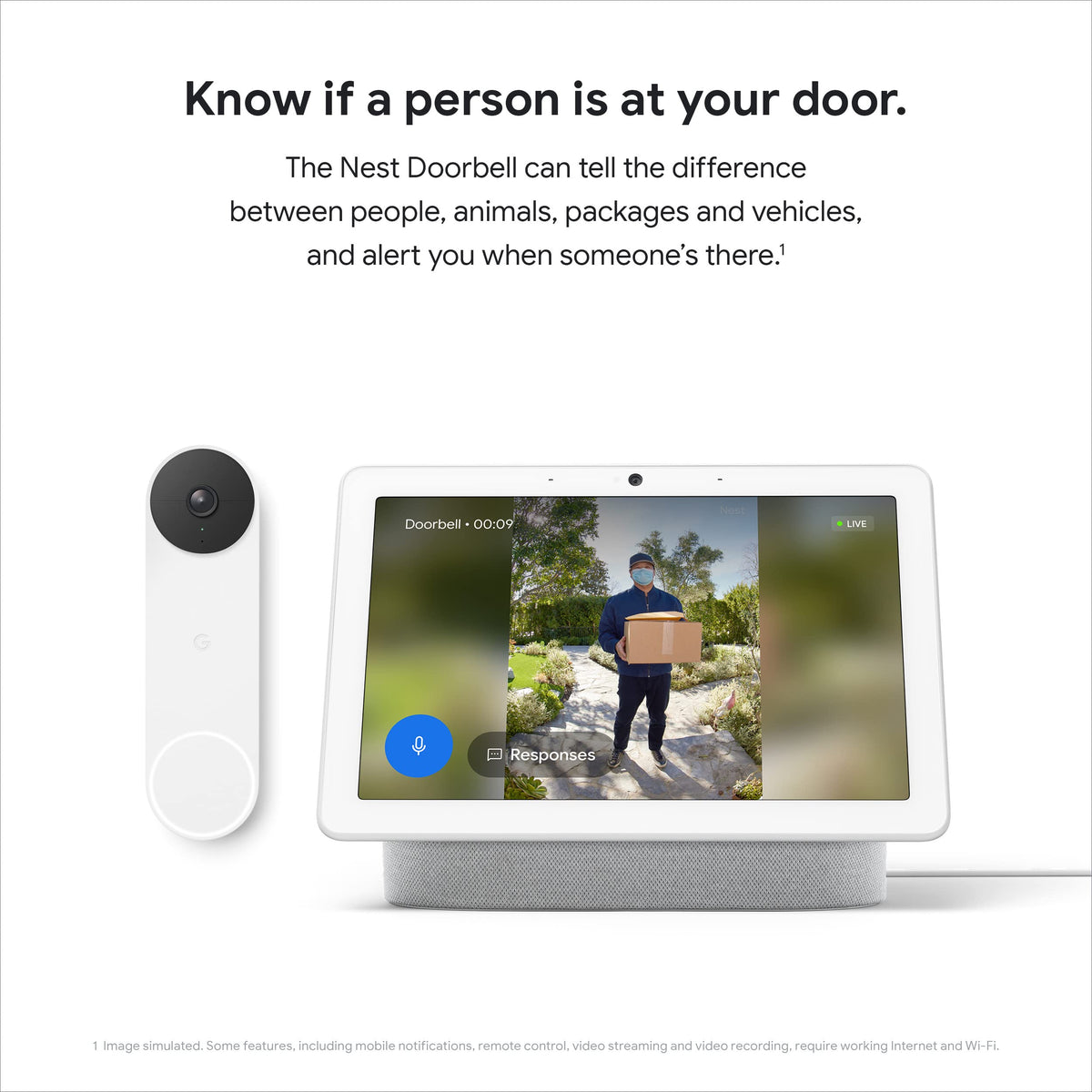 Google Nest Doorbell - Battery Powered Video Doorbell Camera - Ash ๐ All In One Marketplace Canada