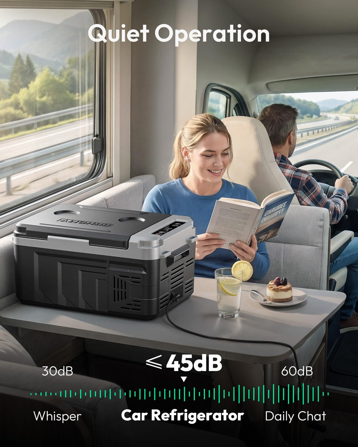 EUHOMY 12 Volt Refrigerator, 12 Quart (10L) Compressor Electric Cooler APP Control, Car Fridge 12/24V DC & 100-240V AC, Car refrigerator -4โ~68โ, Portable Freezer for RV, Camping, Travel ๐ All In One Marketplace Canada
