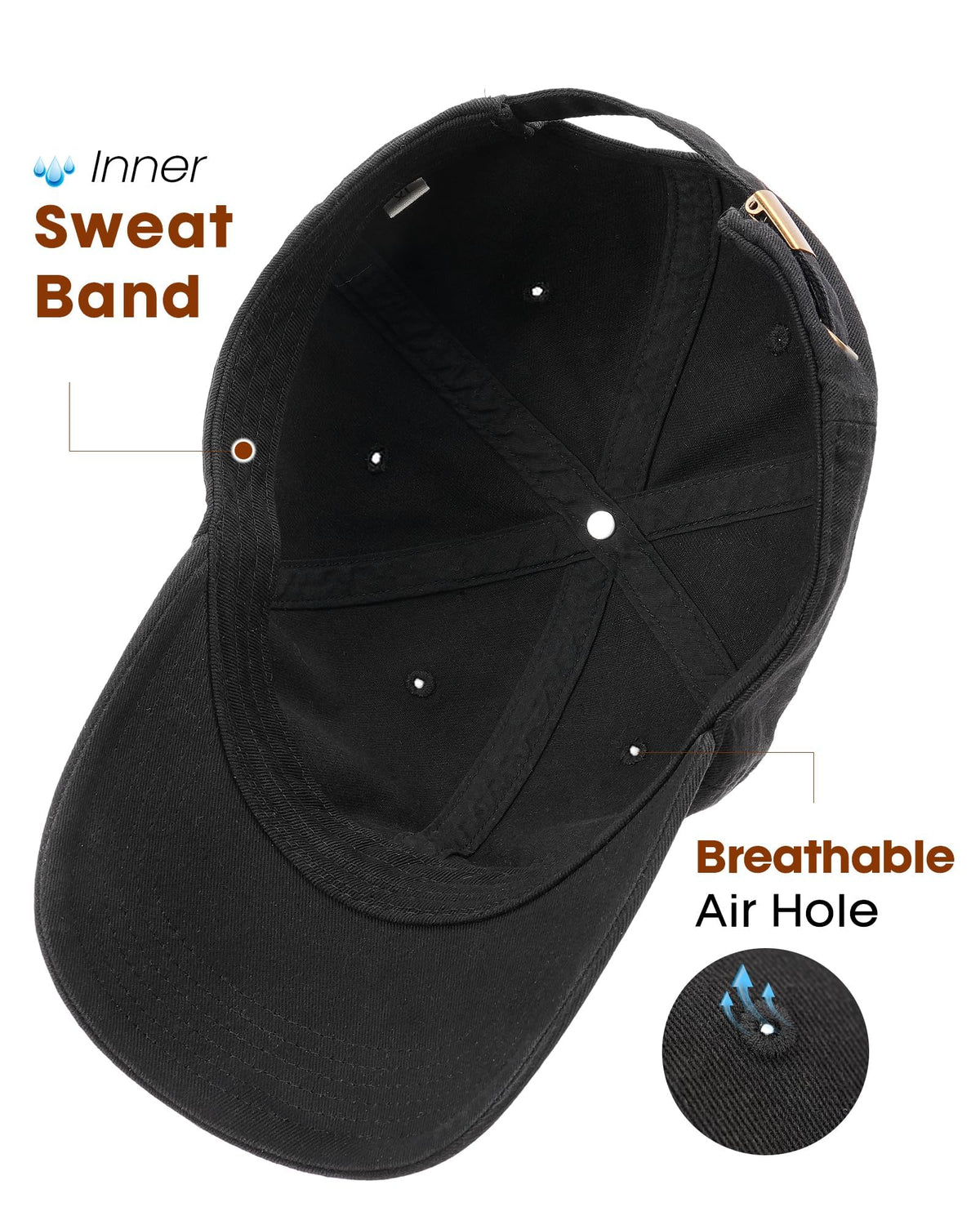 FURTALK Cotton Low Profile Baseball Cap Hat for Men Women Adjustable Dad Hat Four Seasons Classic Black ๐ All In One Marketplace Canada