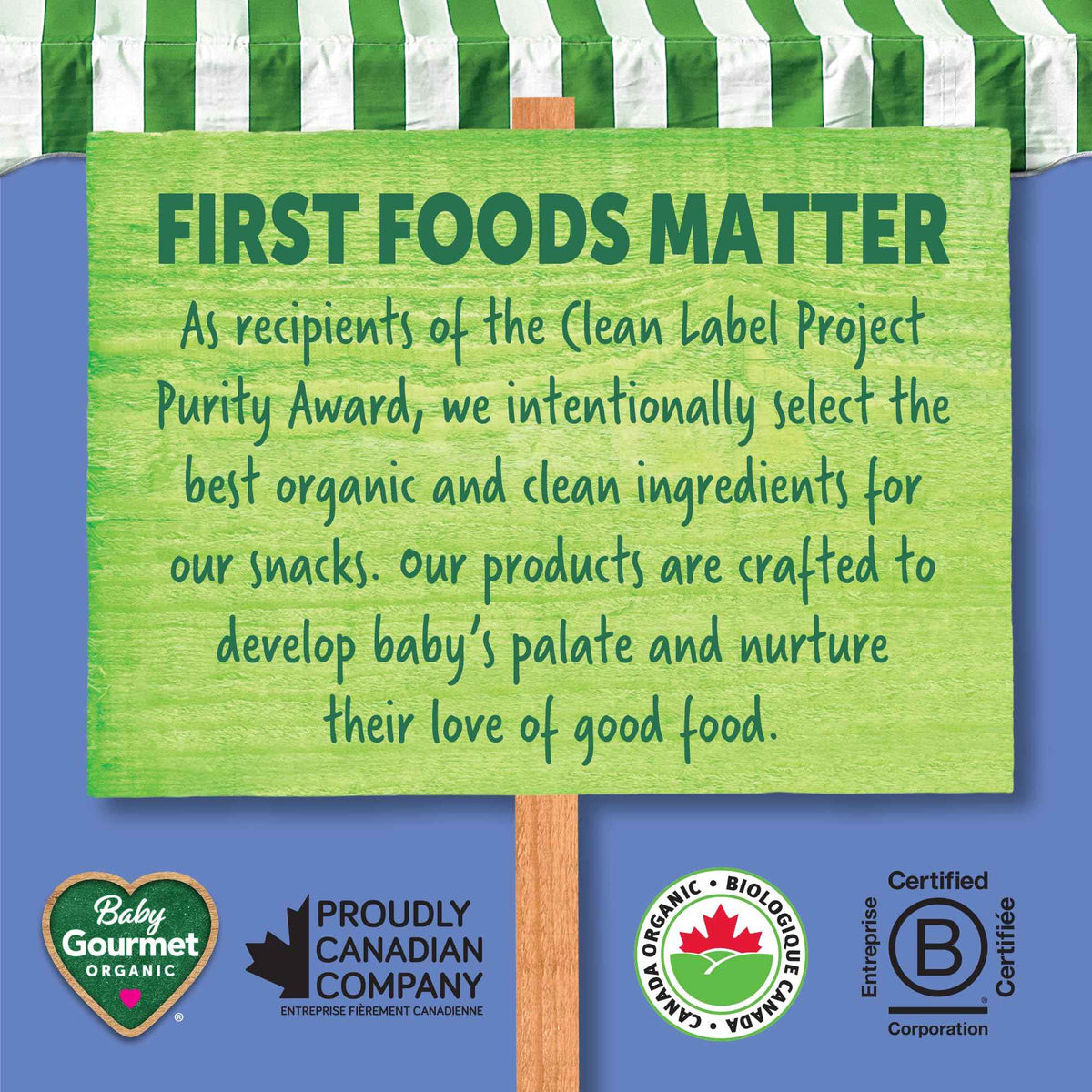 Baby Gourmet Melties, Blueberry, Sweet Potato & Coconut Cream, 23 g Bag (Pack of 8) | 8 Months+ | Meltable Snack for Self-Feeding | Organic | Canadian Brand ๐ All In One Marketplace Canada
