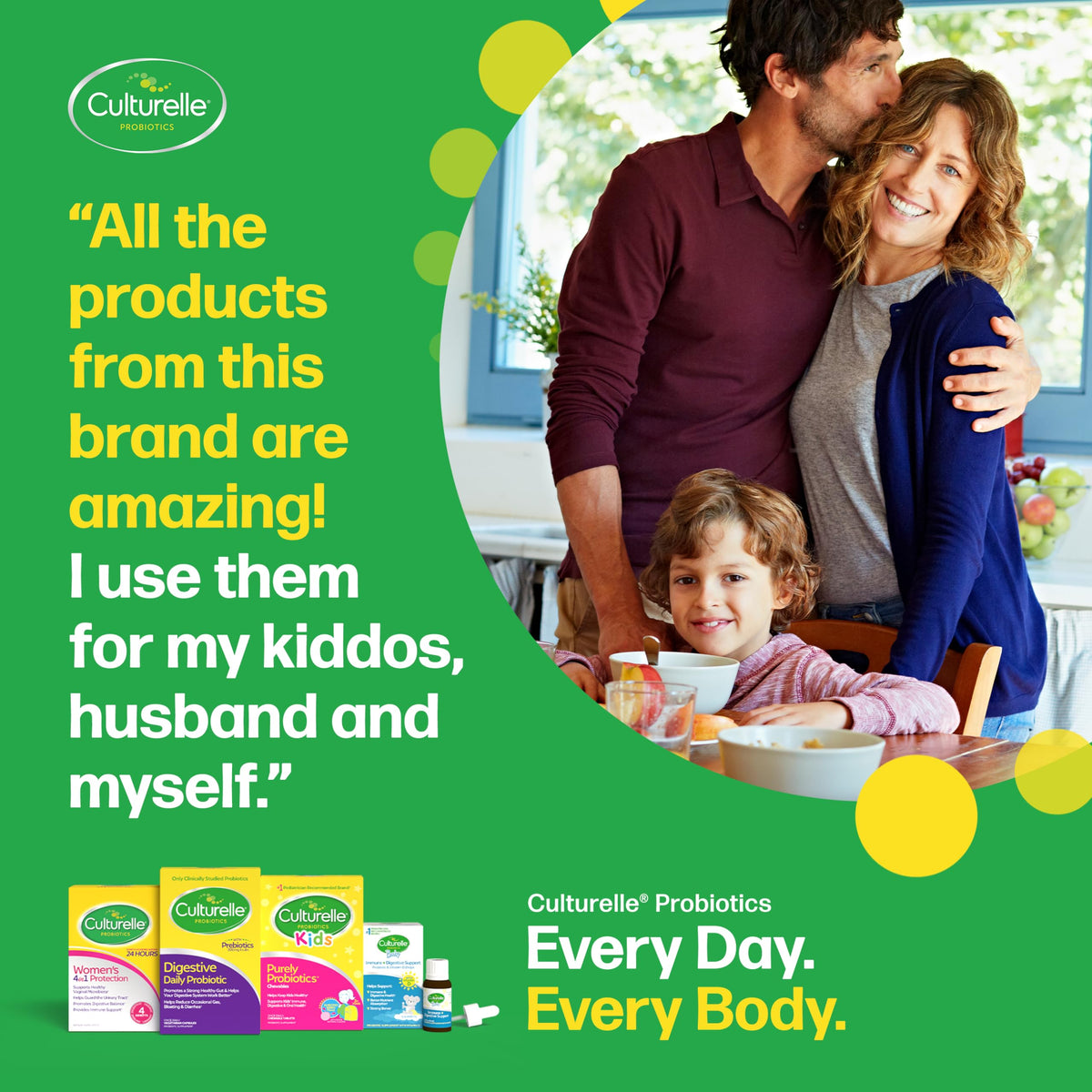 Culturelle Kids Daily Probiotic Chewable for Kids, With 100% Naturally Sourced Lactobacillus GG Strain, Most Clinically Studied Probiotic, Pediatrician Recommended, Berry Flavor, 60 Count Chews ๐ All In One Marketplace Canada