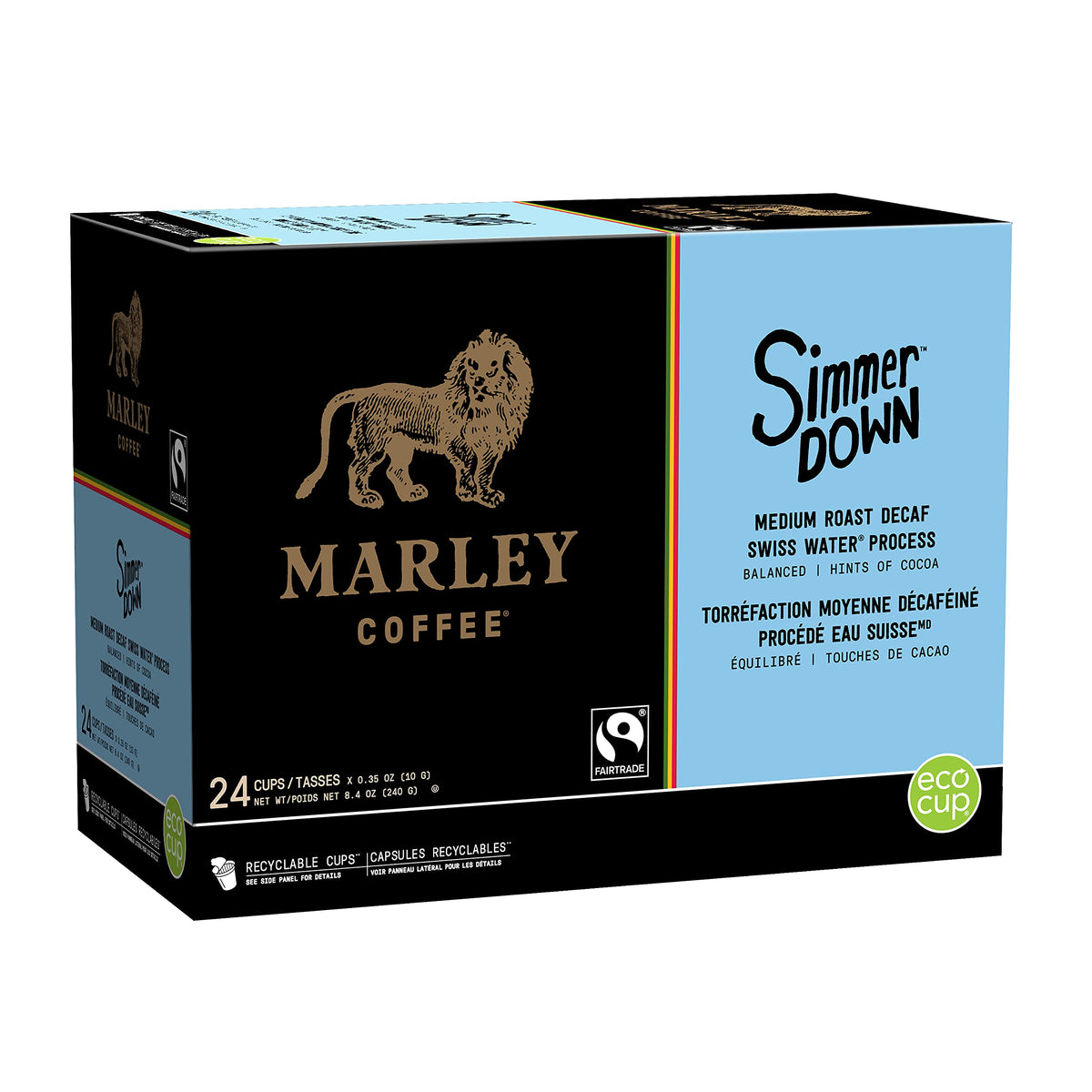 Marley Coffee Single Serve K-Cup Compatible Capsules, Simmer Down Decaf, Swiss Water Process, Medium Roast, 24 Count ๐ All In One Marketplace Canada