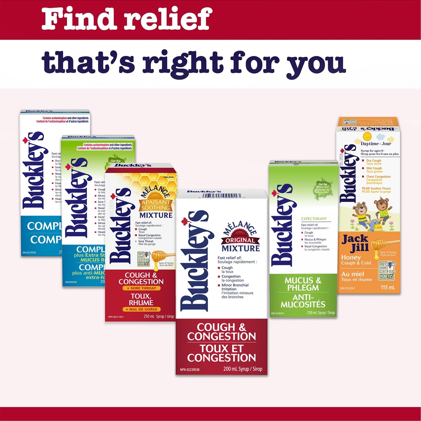 Buckley's Complete Syrup for Cough, Cold & Flu Relief, 250 mL (Packaging May Vary) ๐ All In One Marketplace Canada