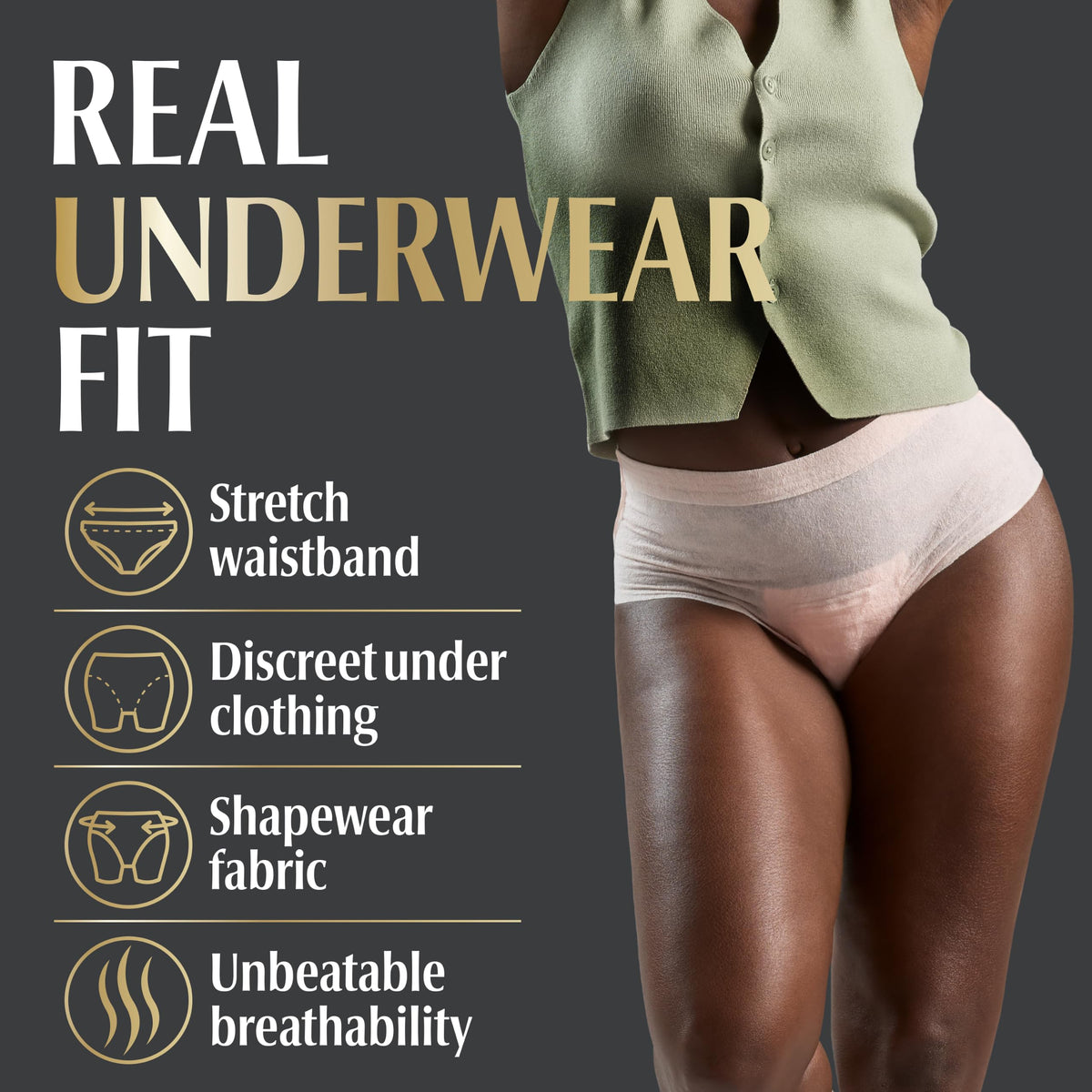 Depend Silhouette Adult Incontinence Underwear for Women, Maximum Absorbency, Medium, Pink, 56 Count (2 Packs of 28) đ All In One Marketplace Canada