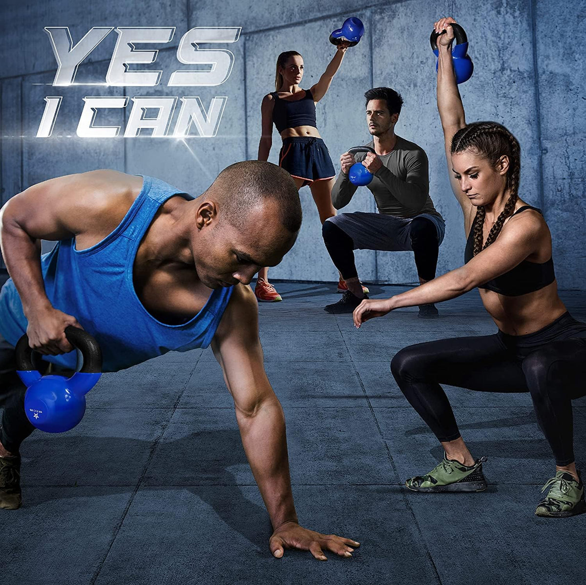Yes4All Vinyl Coated Kettlebell Weights Set โ Great for Full Body Workout and Strength Training โ Vinyl Kettlebell 10 lbs ๐ All In One Marketplace Canada
