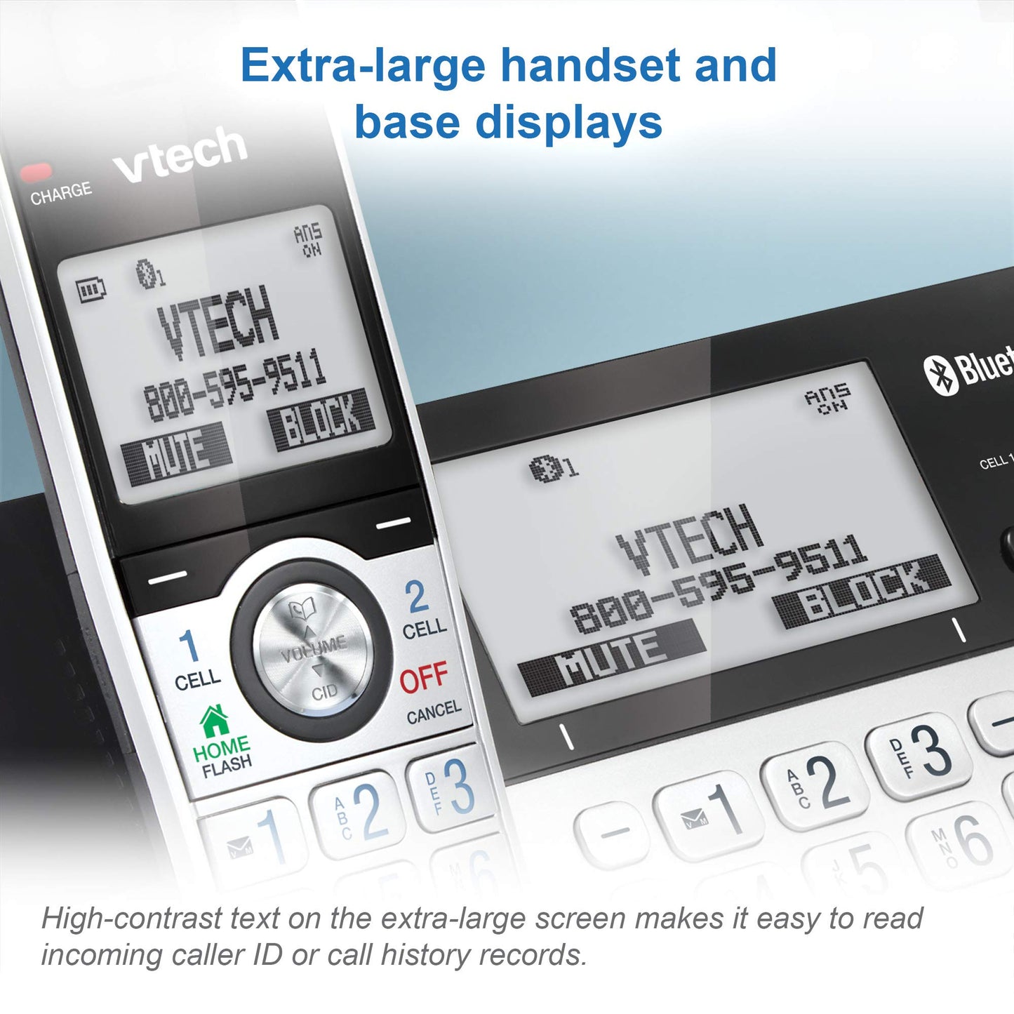 VTech IS8151-5 Answering System with 5 Handsets, Connect to Cell and Super Long Range (IS8151-5S) ๐ All In One Marketplace Canada
