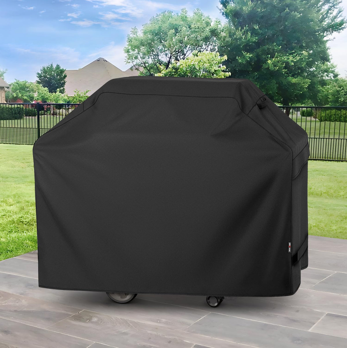 UNICOOK BBQ Cover 55 Inch, Heavy Duty Waterproof Housse BBQ, Special Fade and UV Resistant Outdoor Barbecue Grill Cover, Barbecue Accessories Compatible for Weber Char-Broil Brinkmann and More ๐ All In One Marketplace Canada