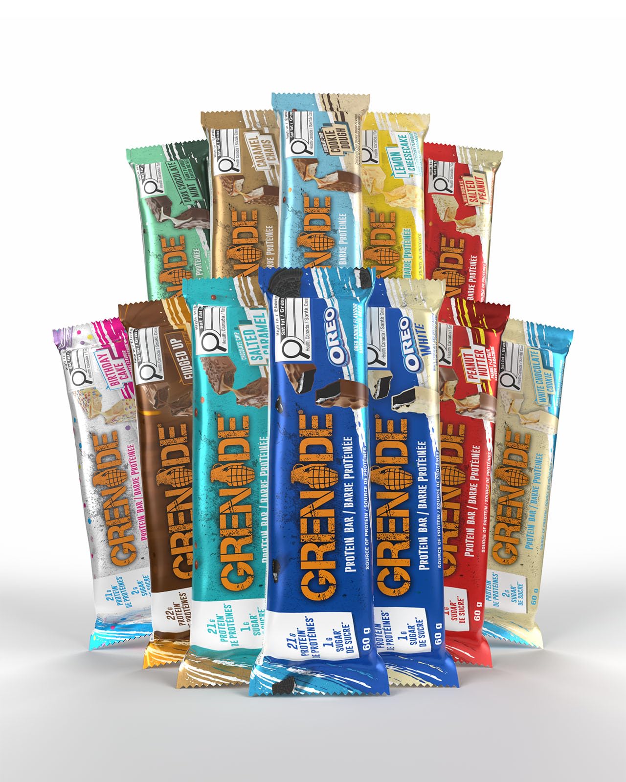 Grenade High Protein, Low Sugar Bar - OREO, 12 x 60 g (Packaging May Vary) ๐ All In One Marketplace Canada