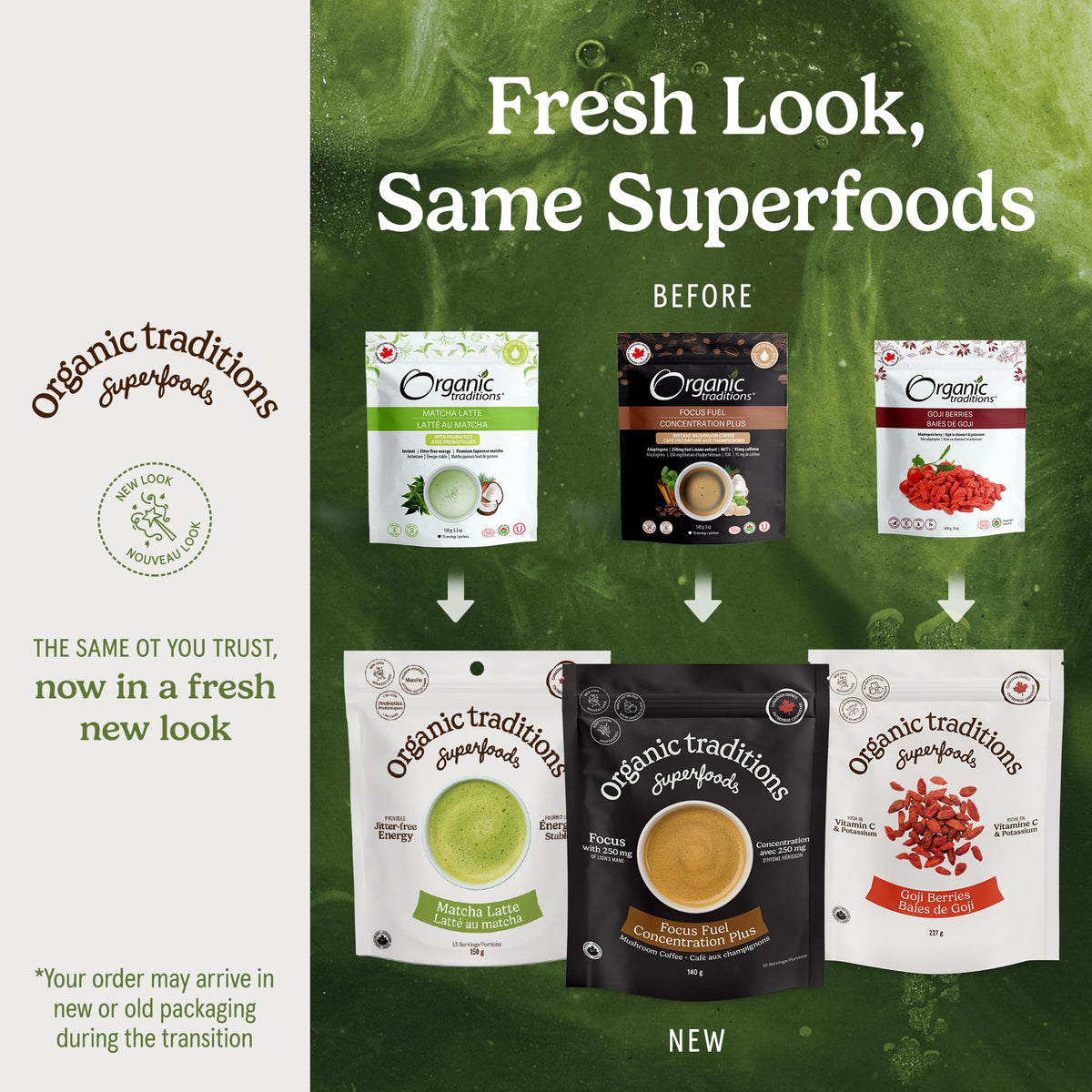 Organic Traditions Superfood Chocolate Latte Powder, Instant Blend, 5.3oz ๐ All In One Marketplace Canada