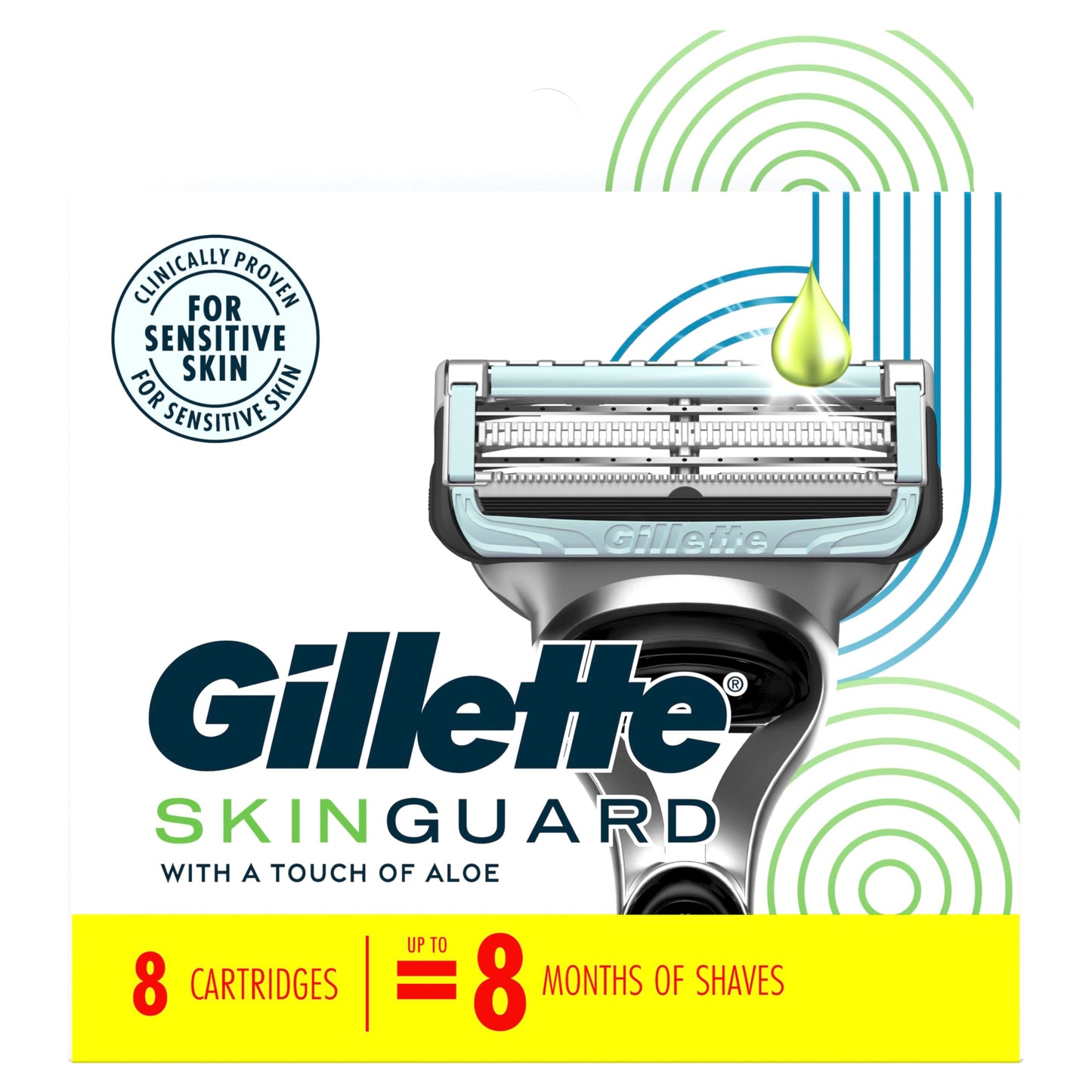 Gillette Skinguard Men's Razor Blade Refill, 8 Blade Refills ๐ All In One Marketplace Canada
