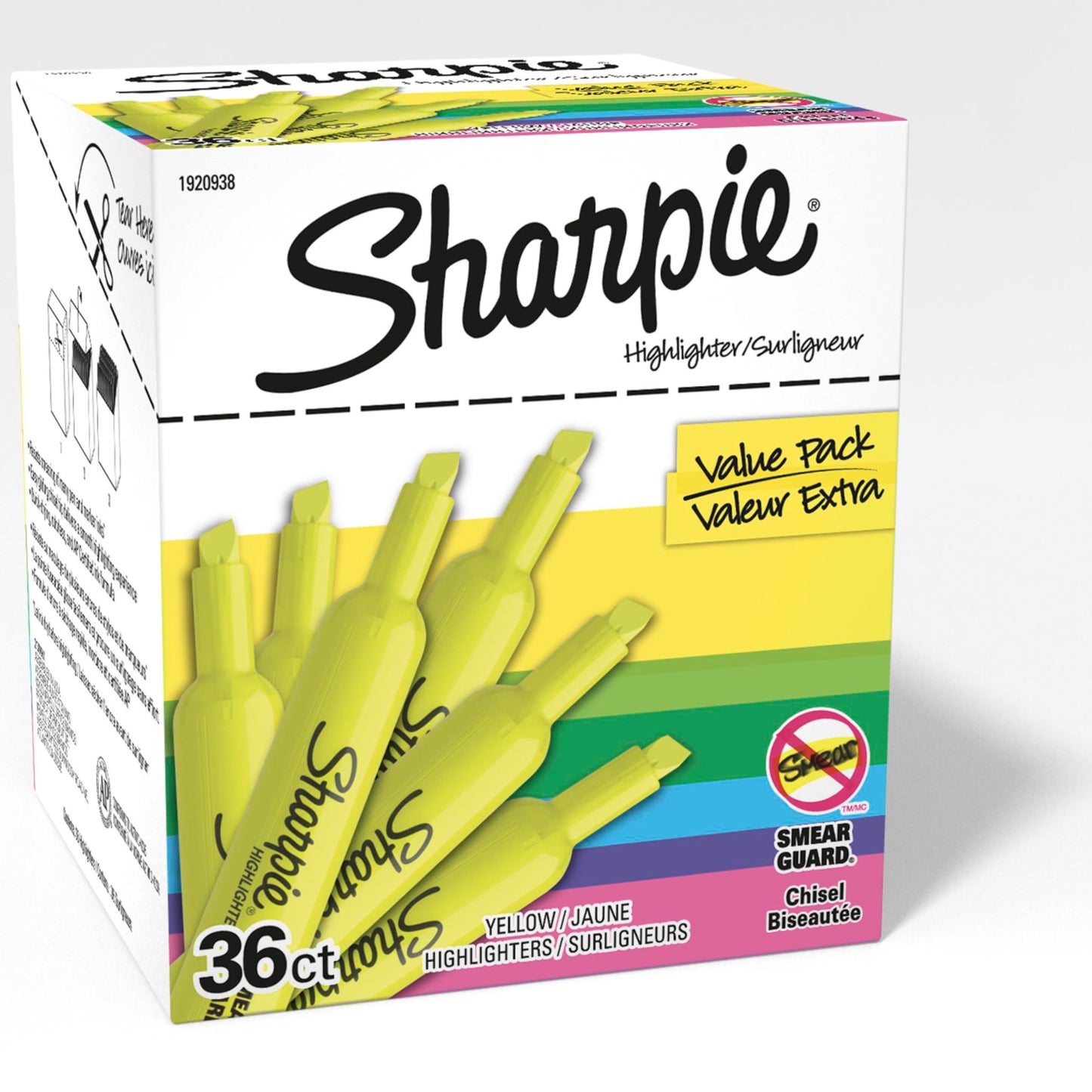 Sharpie Tank Highlighters, Chisel Tip, Yellow, 36 Count π All In One Marketplace Canada