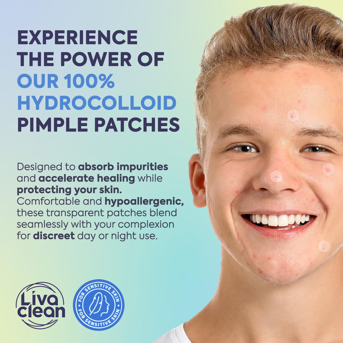 LivaClean 330 CT Pimple Patches for Face w/Hydrocolloid Only | Ideal for Sensitive Skin - Four Sizes - Pimple Patch, Hydrocolloid Patch, Acne Patches for Face ๐ All In One Marketplace Canada