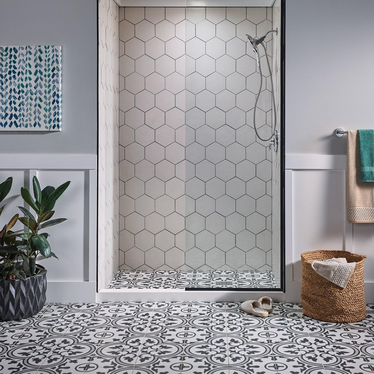 Moen 26112 Magnetix Handheld Shower Head Featuring Magnetic Holder Technology, 6 High Pressure Functions and 60 Inch Long Metal Hose ๐ All In One Marketplace Canada