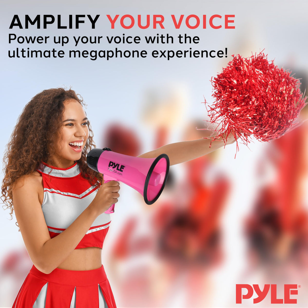 Pyle Megaphone with Siren β Loud Handheld Bullhorn with Voice Amplifier & Adjustable Volume β Portable PA System for Coaches, Cheerleading, Outdoor Events, and Emergency Use, 20W π All In One Marketplace Canada
