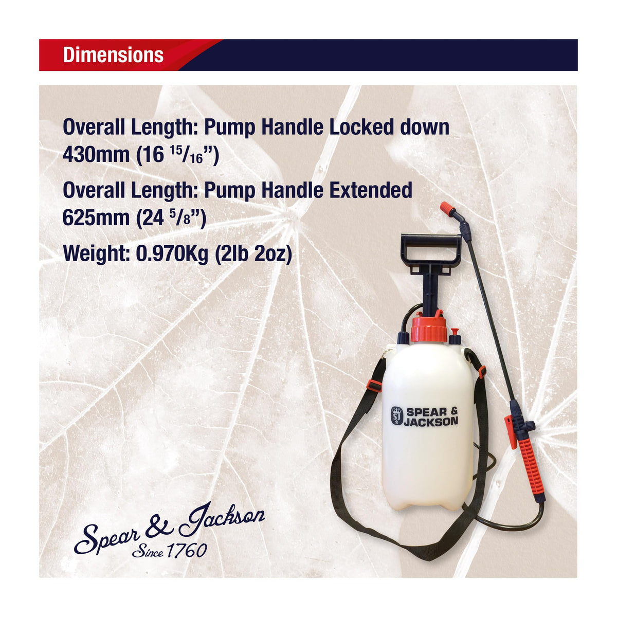 Spear & Jackson Pump Action Pressure Sprayer, 5 L ๐ All In One Marketplace Canada