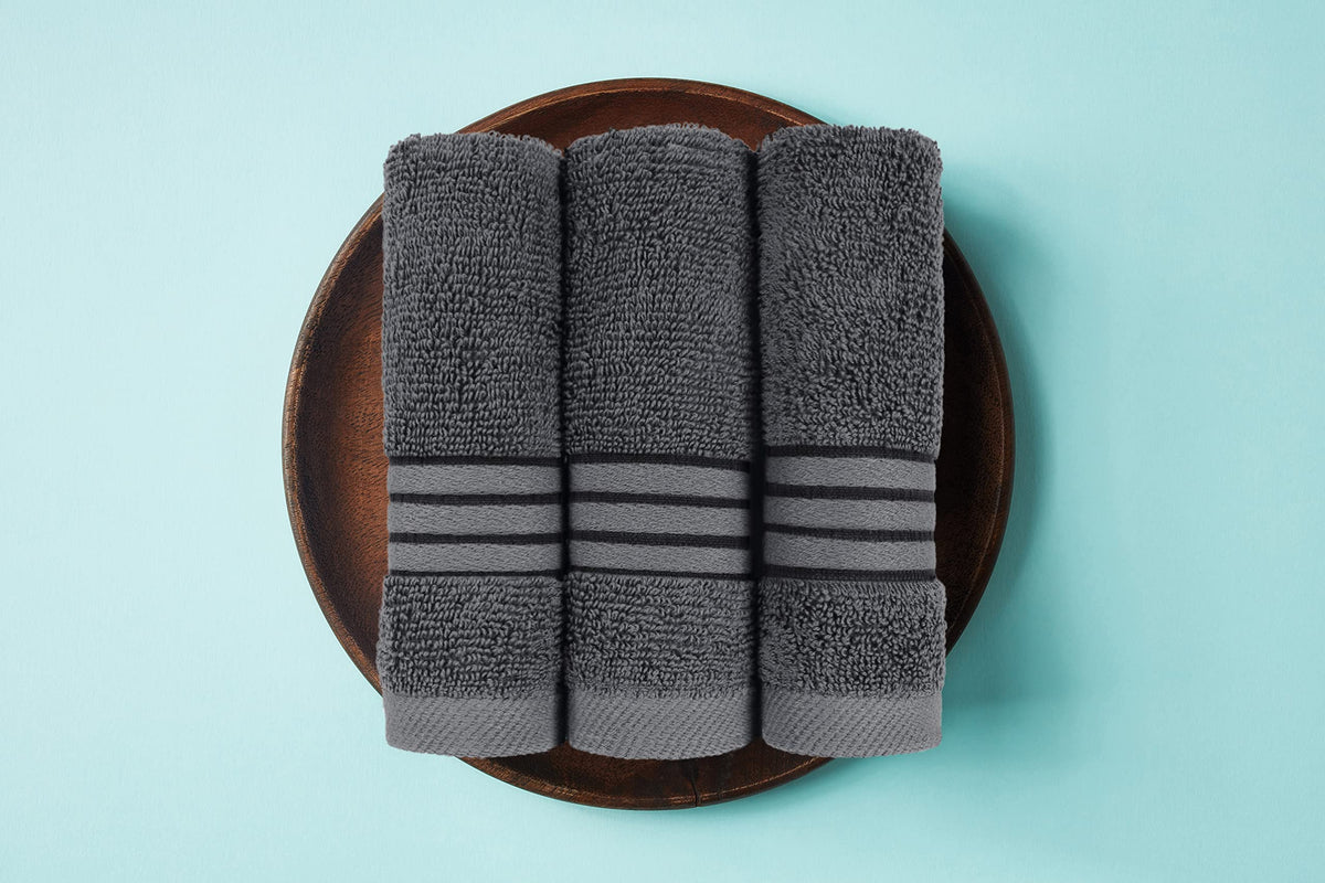 Utopia Towels 8 Piece Premium Towel Set, 2 Bath, 2 Hand, and 4 Washcloths,100% Ring Spun Cotton, Super Soft and Highly Absorbent, Grey ๐ All In One Marketplace Canada