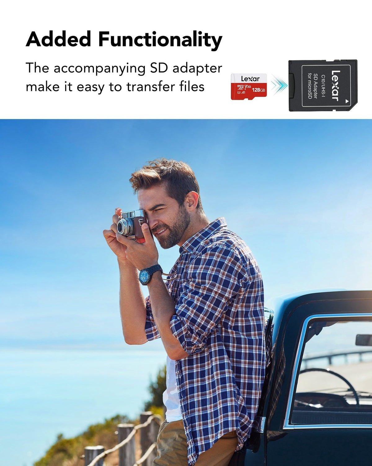 Lexar 128GB Micro SD Card, microSDXC UHS-I Flash Memory Card with Adapter - Up to 100MB/s, A1, U3, Class10, V30, High Speed TF Card ๐ All In One Marketplace Canada