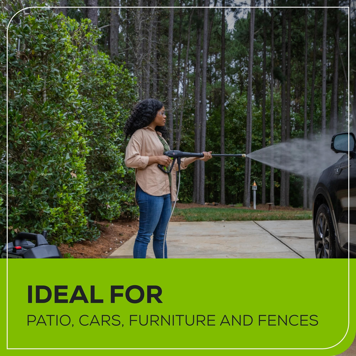 Greenworks 1700 PSI 1.2-Gallon-GPM 13 Amp Cold Water Electric Pressure Washer, GPW1704 ๐ All In One Marketplace Canada