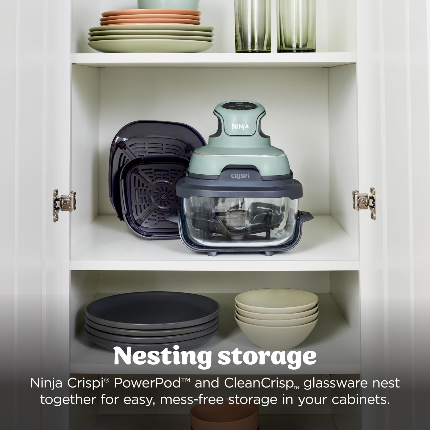 Ninja Crispi Portable Glass Air Fryer Cooking System โ 4-Qt & 6-Cup CleanCrisp Containers, Nontoxic, Leak-Proof, Dishwasher Safe โ Air Fry, Bake, Max Crisp, Recrisp FN101CGN (Canadian Version) ๐ All In One Marketplace Canada
