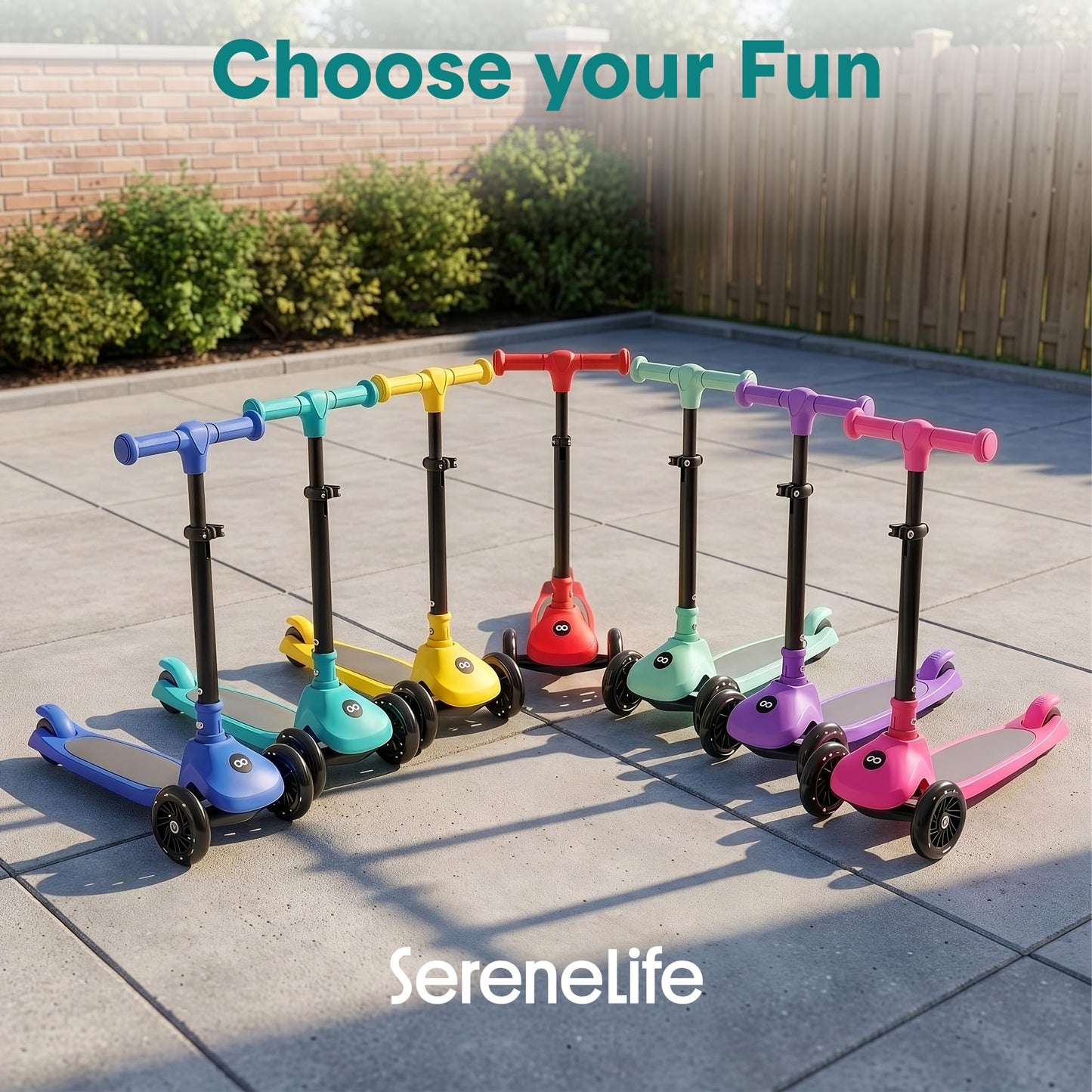 SereneLife 3 Wheel Scooter for Kids or Toddler Ages 2+ (Blue) ๐ All In One Marketplace Canada