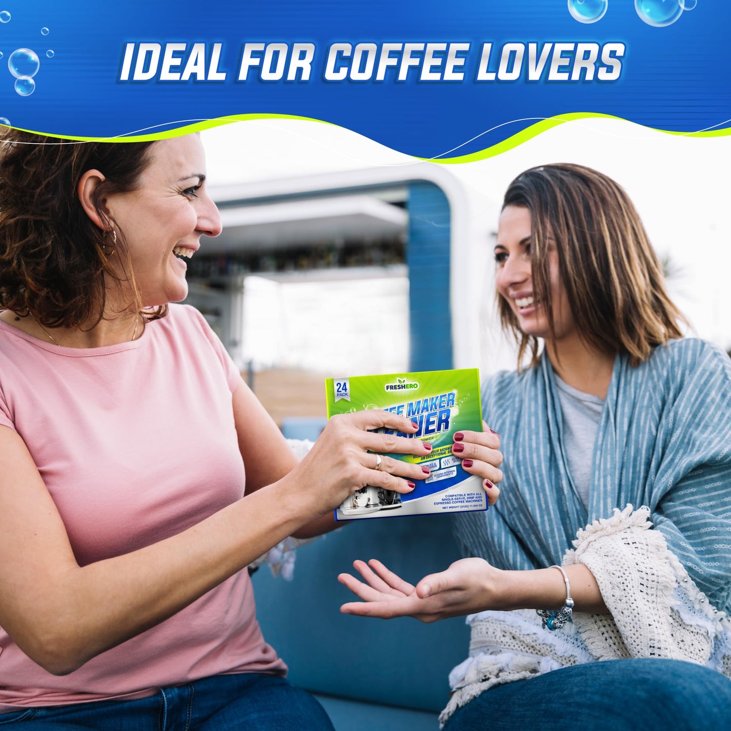 Freshero Coffee Machine Cleaner & Descaler Tablets โ 24 Count, Compatible With Keurig, Breville, Ninja, Delonghi, Miele & Espresso Machines, Universal Cleaning Tabs for Coffee Maker Pots (24.0) ๐ All In One Marketplace Canada